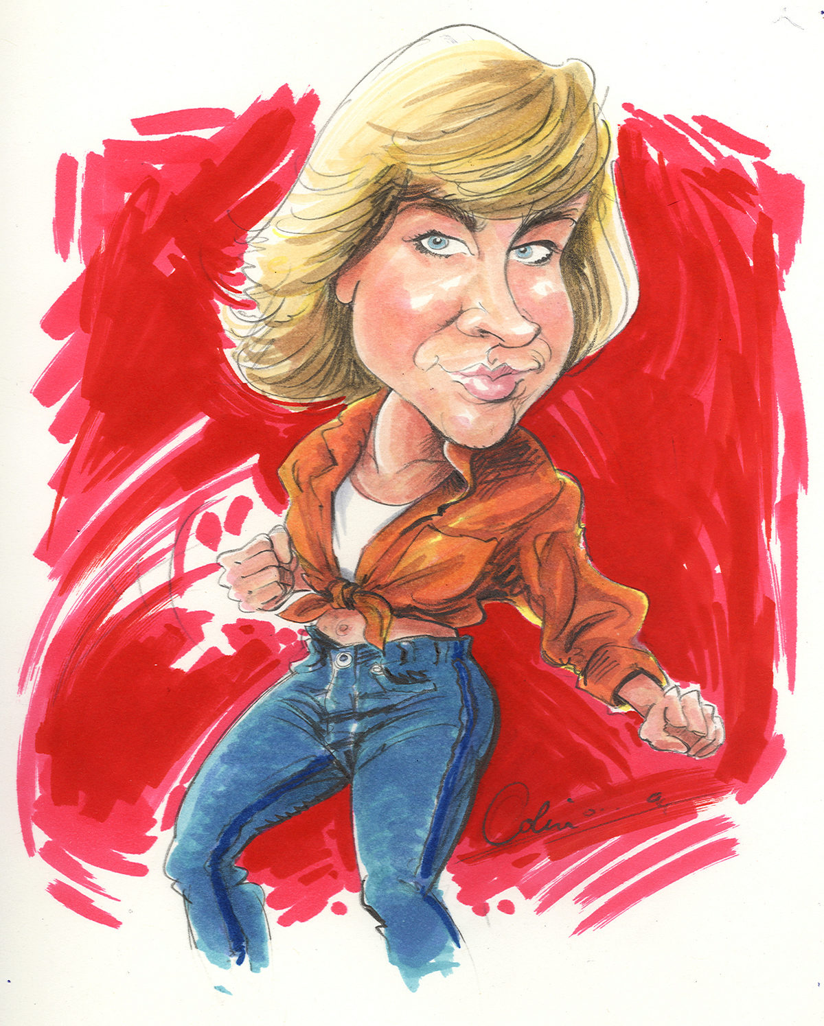 Cynthia Rothrock caricature by colindanielcartoonist@gmail.com | Skillmill